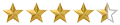Four and half star icon